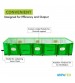 Mipatex HDPE Organic Vermi Compost Maker Bed 250 GSM 4ft x 4ft x 2ft (Green)
